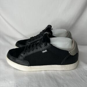 TRUE Linkswear FS-02 Spikeless Golf Shoes Black Grey Gray Leather Men’s US 7